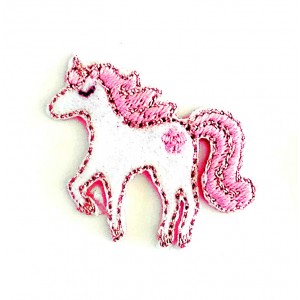 Iron-on Embroidery Sticker - Pink Unicorn